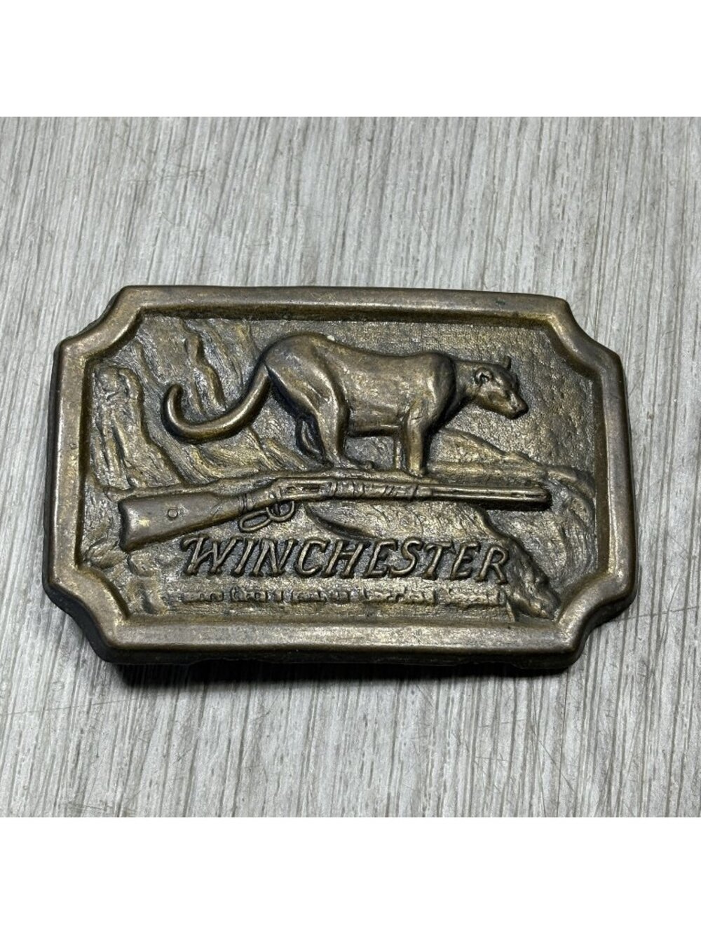 Indiana Metal Craft Winchester Mountain Lion Belt Buckle